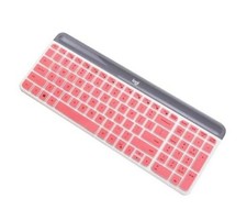 Ultra Thin Silicone Keyboard Skin Cover Slim Compatible for Logitech MK470 Pink picture