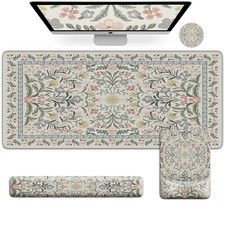 iCasso Mouse Pad with Wrist Rest,Large Desk Mat Set,Ergonomic Keyboard Pad picture