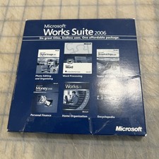 microsoft works suite 2006 Five CD Set With Product Key picture
