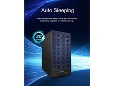 SYBA SY-ENC50125 Black Hard Drive Enclosure USB 3.2 (10Gbps) Type-C 8 Bay 2.5 picture