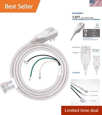 Reliable 7.5FT LCDI Power Cord Plug for A/C with NEMA 5-15P, 15A Capability picture
