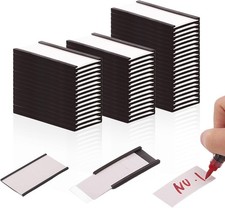 1x2” C Channel Magnetic Label Holders for Metal Racks, 50Pcs | Magnetic Tool Box picture