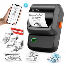 Phomemo M100 Pocket Thermal Printer Mobile Bluetooth Label Maker + 3 Rolls Paper picture