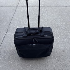 Targus Rolling Overnight Laptop Case Wheeled Briefcase Travel Suitcase Bag Black picture