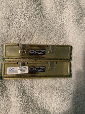Lot of 2 OCZ Tech PC2 5400 1024 MB El Dual Channel Gold Edition GX XTC 4-4-4-12  picture