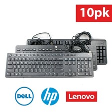[10pk] Random Mix Slim Wired Keyboards - DELL HP Lenovo – Black picture