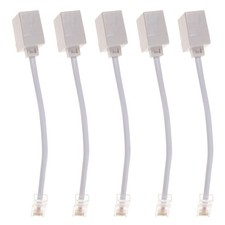 5Pcs Compact Network Cable Extender and Landline Phone Adapter Rj45 to Rj11 Home picture