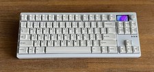 Custom TriMode Hotswap Keyboard - Zoom TKL DYNA White: BSUN Diane/LOTS OF EXTRAS picture
