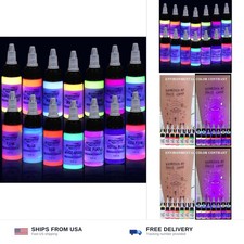 14 Color Tattoo Ink Set 1/2(15ml)/Bottle GTARTISTOO Professional Tattoo Fluor... picture