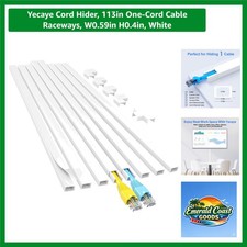 Minimalist 113in Cord Hider Kit - 8-Piece Easy Install Cable Management Solution picture