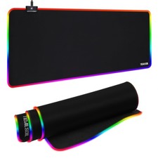 RGB Gaming Mouse Pad, 31.5 x 11.8 Inch Oversized Mouse Mat with 12 Light Mode... picture