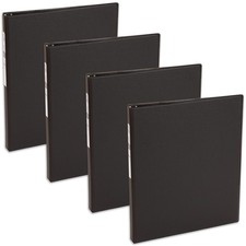 3 Ring Binder 1/2 Inch Round Rings Black Avery 03201 Economy Binders picture