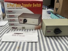 Vintage Belkin 2 Port Data Transfer Switch Y2K Compliant F1B024E picture