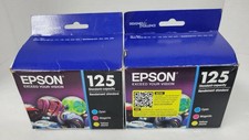 Epson 125 DURABrite Ink Cartridges - Cyan Magenta Yellow Exp. 9/22 & More Recent picture