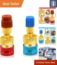 R1234yf to R134a Adapter Set with Red & Blue Couplers - Safe and Versatile Use picture
