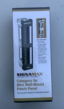Signamax Wallmount Mini CAT 5e Panel With 89D Bracket T568A/B picture