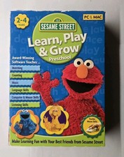 Sesame Street Learn, Play & Grow (PC/MAC, 2007, Big Box) picture