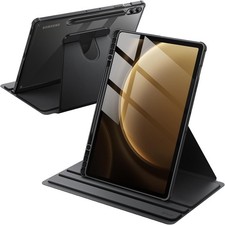 Black 360° Rotating Case for Samsung Galaxy Tab S10+ 12.4