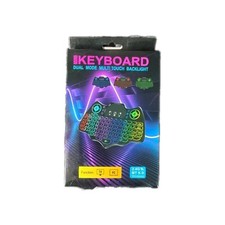 NEW V18 Mini Wireless Keyboard Backlit Multilingual 2.4G+BT4.2 AirMouse Touchpad picture