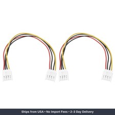 2 Pcs 20 cm Floppy Disk Drive Power Cable 4-Pin To 4-Pin Power Cable Adapter picture