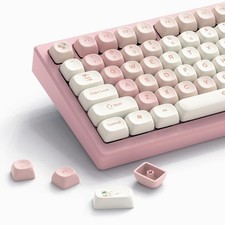 Womier Keycaps  Pink Cute PBT Keycaps MOA Key caps Set picture