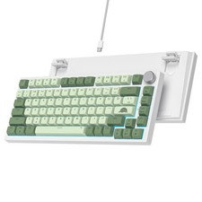 Ussixchare 75% Mechanical Gaming Keyboard 82 Keys Matcha Green Keyboard Hot S... picture