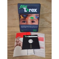 CIB Trex The Dinosaur Survival Adventure Apple II CBS Software 1984 Vintage Game picture