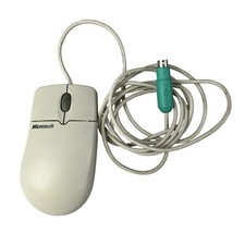 Vintage Microsoft IntelliMouse 1.1a Trackball Wheel Mouse USB & PS/2 X03-65047 picture