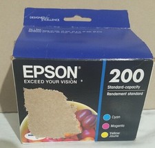 Epson 200 Cyan Magenta Yellow Ink Cartridges T200120-BCS Exp 2026+ picture