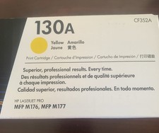 HP 130A Yellow Original LaserJet Toner Cartridge, CF352A picture
