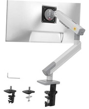 NB SmooVex Single Monitor Arm for Monitors 17'' to 32 inch, Mechanical White picture