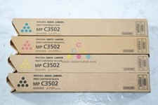 4 New OEM Ricoh MP C3002,C3502 CMYK Toners 841735,841736,841737,841738 picture