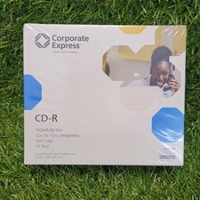 Corporate Express CD-R 700mb/80min 10 pack Slim Case Compact Disk picture