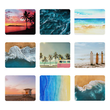 Beach Blue Sea Ocean Surfing Summer Sand Art Non Slip Gift Mousepad Mouse Pad picture