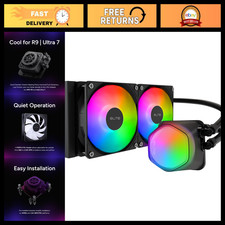 240mm AIO Liquid CPU Cooler with ARGB Lighting, High Performance Cooling System picture