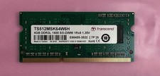 Transcend 4GB TS512MSK64W6H PC3L-12800 DDR3 Laptop Ram picture