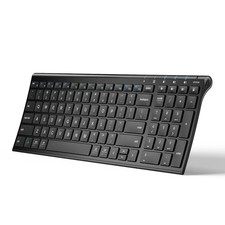 iClever BK10 Bluetooth Keyboard, Universal Bluetooth 5.1 Wireless Keyboard with picture