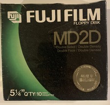 Fujifilm Floppy Disk  MD2D Double Sided 10 Pack 5.25