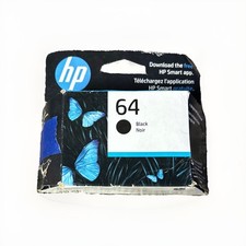 HP 64 Black Original Ink Cartridge, ~200 pages, N9J90AN#140 Exp 10/26 picture