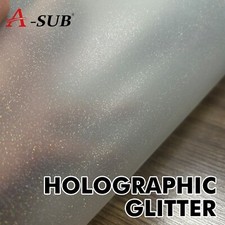 A-SUB DTF Film 30 Ct Clear Sublimation Paper for Dark Fabric, Glitter DTF Paper picture