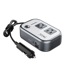 FOVAL 200W Car Power Inverter, DC 12V to 110V AC Car Laptop Charger Fast Charger picture