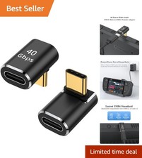 Ultra-Compact 90-Degree USB C Adapter Set for Fast Charging & Data Transfer picture