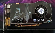 MSI NX8600GTS Diamond Plus Graphics Card Used Vintage Retro VGA Card AGP Works picture