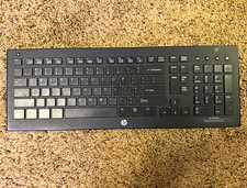 HP Wireless Full-Size Keyboard w/ Numeric Keypad, Multimedia, Black QWERTY picture