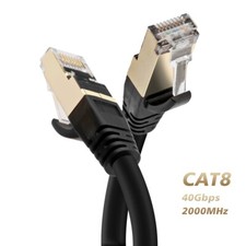Premium 3pcs SFTP Internet Cable Hi-Speed Cat 8 Lot Compatible w/Cat7/6/6e/5/5e picture