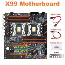 X99 Dual CPU Motherboard+SATA Cable+Switch Cable+Baffle+Thermal Grease LGA4903 picture