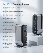 BASEUS 17-in-1 USB C DOCKING STATION TO CAST ON 3 MONITORS 4K USB C LAPTOP DOCK picture