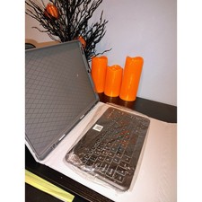 Universal Bluetooth Keyboard Folio Case Blue Wireless Tablet Cover 10x12.5in picture