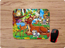 BAMBI & MOTHER CUSTOM MOUSE PAD MAT COMPUTER HOME OFFICE SCHOOL GIFT THUMPER picture