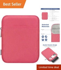 6-7 Inch Universal Padded Sleeve for eReader, Watermelon Pink | Protective Ca... picture